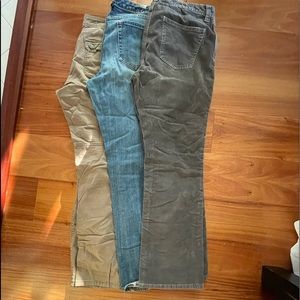 3 pair- GAP and Nine West-one good price. Women’s pants bundle.  Size 14